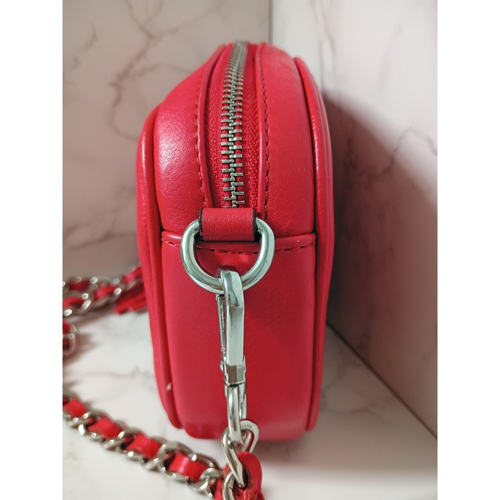 MARIO VALENTINO Nina Red Signature Leather Crossbody Bag - EUC - Picture 6 of 11